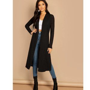 Split Side Longline Cardigan